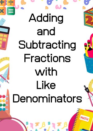 4th Grade Math – Adding and Subtracting Fractions with Like Denominators – Library of Learning Resources Adding And Subtracting Fractions With Like Denominators, Adding Fractions With Like Denominators, Subtract Fractions, Proper Fractions, Mixed Fractions, Add And Subtract Fractions, Adding Fractions, Adding And Subtracting Fractions, Improper Fractions