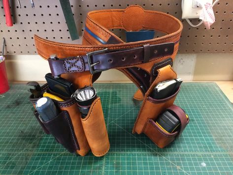 Leather Tool Pouches, Adventure Bags, Tool Pouches, Leather Kits, Tooled Leather Bag, Lets Move, Tool Bags, Tool Pouch, Hole Punches