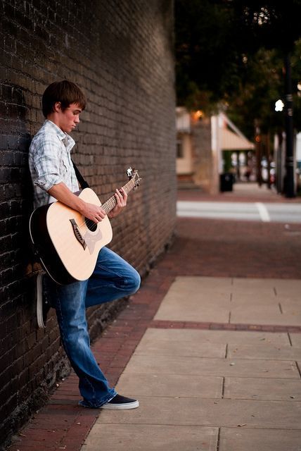 guitar poses Male Senior Pictures With Guitar, Guy Senior Pictures With Guitar, Senior Photo With Guitar, Senior Picture Ideas For Guys With Guitar, Photo Poses With Guitar, Senior Picture Guitar, Guitar Senior Pictures Boys, Senior Picture Ideas With Guitar, Guitar Photoshoot Ideas