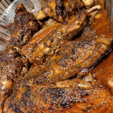 Bailey House 2 Home | The Blog Cajun Fried Turkey Wings, Cajun Turkey Wings Recipe, Cajun Turkey Wings, Turkey Wing Recipes, Turkey Leg Recipe, Cajun Fried Turkey, Turkey Leg Recipes, Baked Turkey Wings, Cajun Turkey