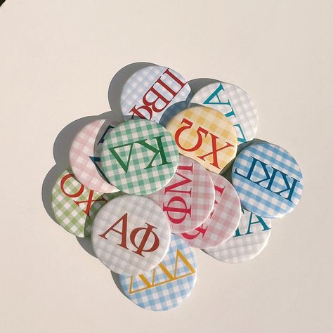 sorority plaid 🖤 customizable to any chapter! dm me💌 Big Box Craft Ideas, Gameday Pins Sorority, Sorority Buttons Ideas, Sorority Merch Ideas Trendy, Sorority T Shirts, Adpi Merch, Aphi Merch, Gameday Buttons, Pin Button Design