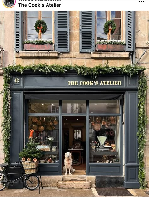 The Cooks Atelier, Boutique Exterior Store Fronts, Food France, Coffee House Cafe, Storefront Signage, French Dollhouse, About France, Balcony Railing Design, Retail Inspiration