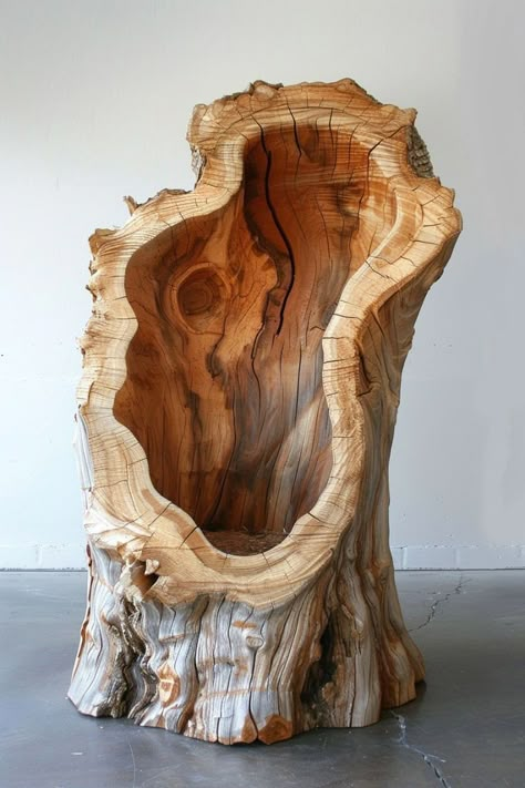 Log Ideas Diy Projects, Wood Log Projects, Wood Sculpting, Wood Log Ideas, Log Ideas, Wood Carving Art Sculpture, Log Projects, Wood Lamp Design, Wood Sculpture Art