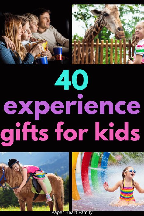 Experience gifts are the BEST gifts for kids, whether it's for Christmas, a birthday, whatever! Get inspired and start gifting the best, most fun gifts for kids. Non-toy gifts are perfect for kids of all ages, even toddlers. Experience Gifts For Kids, Christmas Toys For Girls, Experience Gift Ideas, Too Many Toys, Best Gifts For Kids, Popular Kids Toys, Non Toy Gifts, Rainy Day Fun, Sensory Crafts