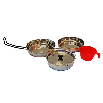 Caddis Sports Alpine Mountain Gear 3 Piece Non-Stick Stainless Steel Cookware Set Gifts For Best Friends Christmas, Boyfriend Christmas Diy, Mess Kit Camping, Best Friends Christmas, Christmas Diy Kids, Gifts For Best Friends, Mountain Gear, Mess Kit, Camping Cookware