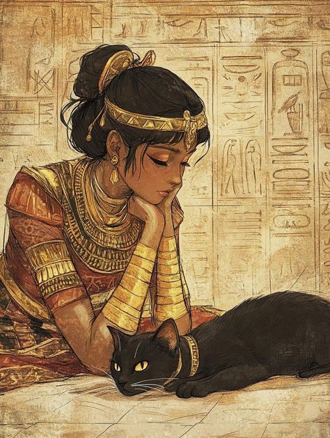 Ancient Egypt Aesthetic, Egyptian Aesthetic, Egyptian Princess, Egypt Aesthetic, Egyptian Women, Ancient Egypt Art, Egypt Art, Egyptian Goddess, Goddess Art