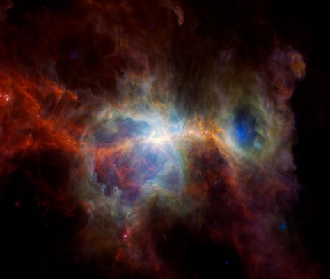 Orion Nebula in Infrared Stellar Nebula, Spitzer Space Telescope, Orion Constellation, Planetary System, Cosmos Space, Giant Star, Biblical Paintings, Star Formation, Orion Nebula