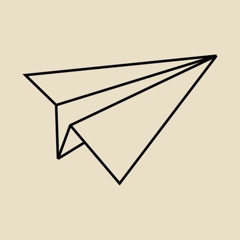 Paper Plain Drawing, Paper Air Plane Drawing, Paper Plain Tattoo, Origami Plane Tattoo, Paper Planes Tattoo, Paper Ship Drawing, Paper Plane Tattoo Design, Paper Plane Embroidery, Paper Air Plane Tattoo