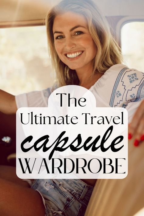 Want to travel light without sacrificing style? This post shows you how to create a capsule wardrobe for travel with ease. #CapsuleWardrobe #TravelOutfits Travel Outfit Planner, Capsule Wardrobe For Travel, Essential Clothing Pieces, Travel Capsule Wardrobe Summer, Capsule Wardrobe List, Best Travel Clothes, Travel Packing Outfits, Outfits Capsule Wardrobe, Capsule Wardrobe Style