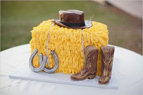 hay bale grooms cake from Cakes by Maggi Hay Bale Cake, Picture Cake, Groom Cakes, Cowboy Themed Birthday Party, Cowboy Cake, Cowboy Cakes, Campground Wedding, Southern Cake, Realistic Cakes