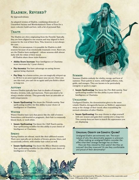 Ketra (Eladrin, Revised?) Dungeons And Dragons Movie, 5e Races, Book Questions, Dungeons And Dragons Races, D D Races, D D Character Ideas, Dungeons And Dragons Memes, Dnd Races, Dnd Classes