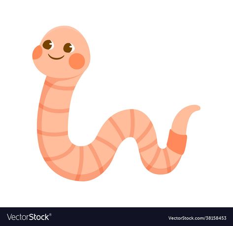 Animals For Children, Garden Animals, Earthworms, Animal Clipart, Transparent Png, Cute Pink, Face Painting, Animals For Kids, Png Images