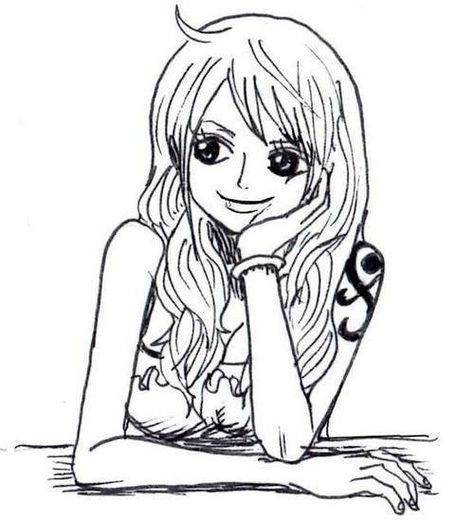 Nami Icons One Piece Manga, Nami Tattoo One Piece, Nami Manga Panels, Nami Drawing, Black And White One Piece, One Piece Tattoos, One Piece Nami, Nami One Piece, One Piece Drawing