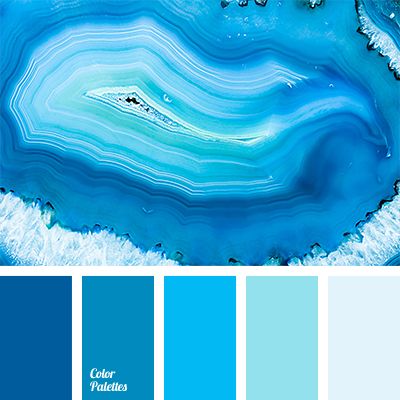 Monochrome shades of blue ranging from pale to dark, almost deep blue color, suit for decoration of a bedroom or a bathroom. These colors will also look gr. In Color Balance, Color Palette Ideas, Wall Living Room, Color Pallete, Color Schemes Colour Palettes, Palette Ideas, Color Picker, Design Seeds, Décor Boho