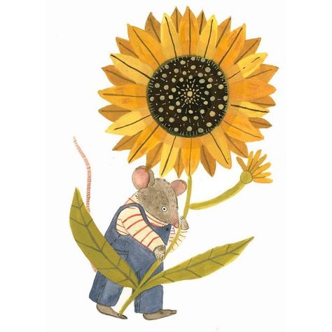 Packet Design, Kites Craft, Storybook Illustration, Sunflower Illustration, Plant Study, Pottery Painting Designs, Book Illustration Art, Sunflower Art, Whimsical Illustration