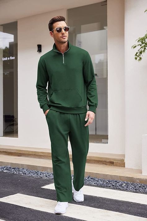 The fabric is comfortable to wear its lightweight so it. The fabric is soft and comfy. This track suit lightweight soft and warm, loose fit. #men #track_suit Tracksuit Men, Track Suit Men, Track Suit, Fit Men, Top Collection, Mens Suits, Athleisure, Loose Fitting, Track