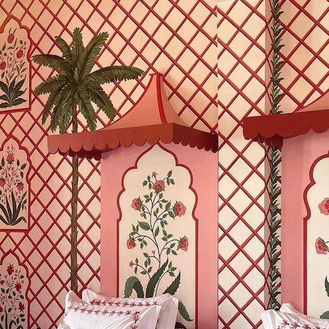 The Glam Pad on Instagram: "Bold red design is always a yes in our book! @charlotte_stuart_interiors @villa.palladio.jaipur * * * #theglampad #verytgp #interiordesign #designinspiration #grandmillennial #homedesign #interiordecor #interiordecorating #interiorsoftheworld #chicinteriors #newtraditional #newprep #houseenvy #classicstyle #classicinteriors #instachic" Palladio Jaipur, Villa Palladio, Scout Design Studio, Scout Design, Architecture Design Process, Eclectic Cottage, Glam Pad, Matchbox Art, White Cottage