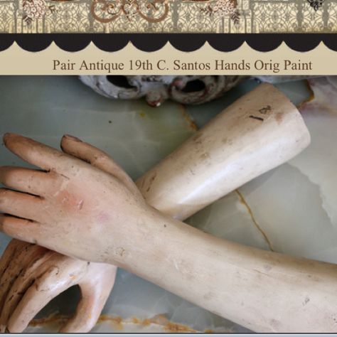 Pariscoutureantiques.com Victorian Things, Show Of Hands, Personal Photography, Hold My Hand, Amulets, Religious Art, Scream, Puppets, Two Hands