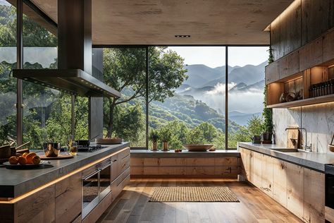 Kitchen Trends 2025: 18 Must-Have Ideas for a Dream Kitchen - Decorilla Online Interior Design Pretty Kitchens Modern, Kitchens With 12 Ft Ceilings, Modern Prairie Kitchen, New Kitchen 2024, Kitchen With Tall Ceilings, Modern Lake House Kitchen, Atrium Kitchen, Timeless Modern Kitchen, 2025 Kitchen Trends