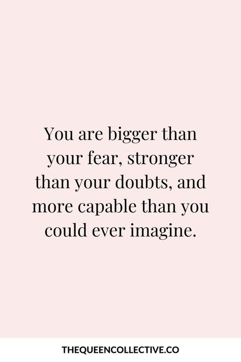 Positive Mindset Quotes, Doubt Quotes, You Got This Quotes, Fear Quotes, Self Healing Quotes, Strong Quotes, Truth Quotes, Quotes Positive, Mindset Quotes