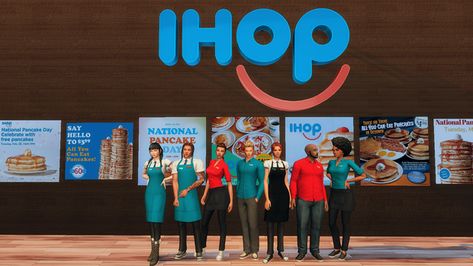 IHOP Uniform 🥞 | Patreon Sims 4 Dunkin Donuts Cc, Sims 4 Fast Food Cc, Sims 4 Burger Restaurant, Sims 4 Fast Food, Sims 4 Fast Food Delivery Mod, High School Years, Work Uniforms, Tumblr Sims 4, You Used Me