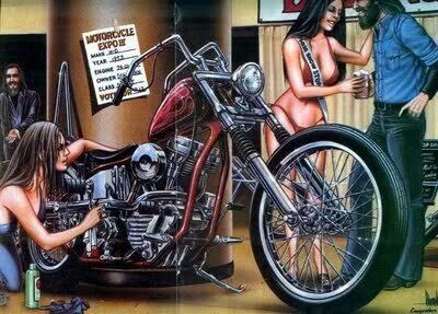 Mad bitch Harley Davidson Kunst, David Mann Art, Bike Artwork, Motorcycle Artwork, Motorcycle Drawing, Harley Davidson Art, Motorcycle Posters, Biker Art, Harley Davidson Street Glide