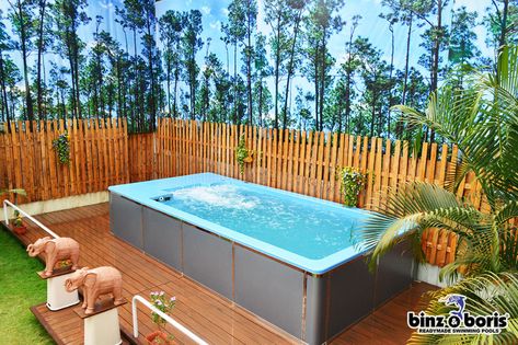 Pools With Jacuzzi, Pool For Small Yard, Small Swimming Pool, Swimming Pool Decorations, Mini Swimming Pool, Portable Swimming Pools, Pools For Small Yards, Portable Pools, Luxury Swimming Pools