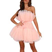 Check this out! Dresses For Teens Black, Hot Pink Prom Dress, Tule Rok, Ruffle Prom Dress, Mini Homecoming Dresses, Strapless Prom Dresses, Prom Dresses For Teens, Mini Dress Formal, Formal Dresses Short