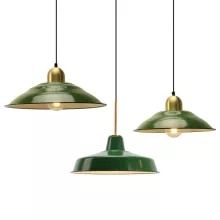 pendant lighting - Buy pendant lighting with free shipping on AliExpress Porcelain Pendant Light, Kitchen Shades, Green Dome, Green Lamp Shade, Lamp Retro, Staircase Lighting, Green Metal, Hanging Fixture, Hanging Light Fixtures