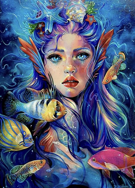 Illustration Kunst, Hur Man Målar, Arte Inspo, Drawing Set, Mermaid Art, Arte Fantasy, Art And Illustration, 판타지 아트, Sketch Art