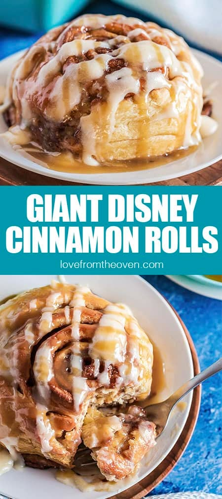 Lovin From The Oven, Giant Cinnamon Rolls Easy, Big Fluffy Cinnamon Rolls Homemade, Giant Muffins Recipe, Cinnamon Rolls Homemade Easy Quick, Giant Cinnamon Roll Recipe, Butterscotch Topping, Giant Cinnamon Rolls, Bread Cinnamon