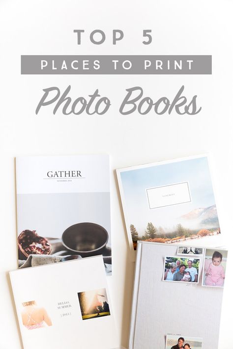 Top 5 Places to Print Photo Books Best Photo Books, Photo Book Inspiration, Family Yearbook, Picture Organization, Foto Tips, Photo Organization, Photo Memories, Photo Projects, Diy Photo