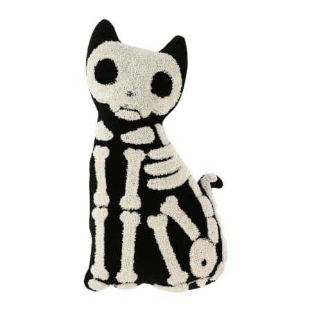 Skeleton Cat Pillow | Five Below Goth Anniversary Gift, Goth Cat Stuff, Fall Vibe Nails, Skeleton Pillow, Boo Bucket, Kitty Pillow, Cute Halloween Decor, Fuzzy Pillows, Halloween Tea Party