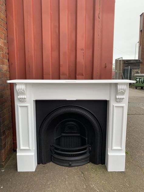 Cast Iron Fireplace  + Fire Surround  🚚 DELIVERY £20/ £50 Most Uk  | eBay Fireplace Restoration, Cast Iron Fireplace Insert, Fireplace Pictures, Iron Fireplace, Fire Surround, Cast Iron Fireplace, Victorian Revival, Antique Fireplace, Fireplace Ideas