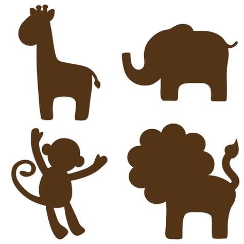 L For Lion, Painting Silhouettes, Jungle Animal Art, Baby Decals, Baby Shower Thank You Gifts, Wall Pops, Baby Silhouette, Jungle Theme Birthday, Baby Smile