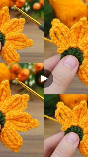 Crochet Jewellery, Beginners Crochet, Crochet Motifs, Tunisian Crochet, Crochet Motif, Crochet Jewelry, Crochet Ideas, Paper Clip, Crochet Flowers