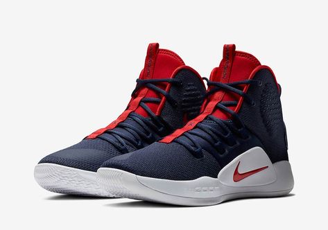 Nike Hyperdunk X Releasing in Team USA Colors Hypebeast Shoes, Running Scared, Nike Hyperdunk, Kicks Shoes, Men Nike, Usa Basketball, Jordan Air, Exclusive Shoes, Nike Basketball Shoes