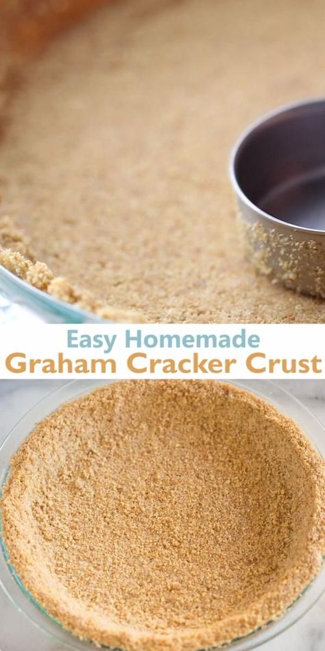 Gram Cracker Pie Crust Recipe, Gramcracker Crust Recipe, Homemade Gram Cracker Crust, Diy Graham Cracker Crust, Chocolate Cream Pie Graham Cracker Crust, Gramcracker Crust, Grahman Cracker Crust Recipe Pie, Homemade Gram Crackers, Cracker Recipes Homemade