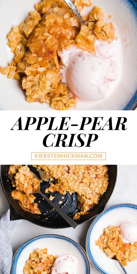 Opal Apple Recipes, Leftover Pear Recipes, Pear Apple Crisp, Pear Recipes Easy, Easiest Dessert Recipes, Apple Pear Crisp, Pear Cobbler, Leftover Apples, Keto Lunches