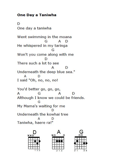 Maori Language Week Activities For Kids, Maori Songs, Slippery Fish, Te Reo Maori Resources, Maori Language, Song Chords, English Rhymes, Maori Words, Uke Songs