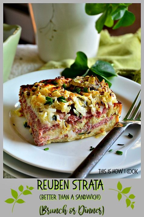 Reuben Recipes, Reuben Recipe, Corned Beef Recipes, Reuben Sandwich, Food Fantasy, Supper Recipes, Easy Lunch, Food Heaven, Irish Recipes