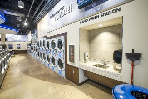 Laundry Store Design Ideas, Coin Laundromat, Laundromat Business, Self Service Laundry, Laundry Business, Coin Laundry, Car Wash Business, Commercial Laundry, Laundry Mat