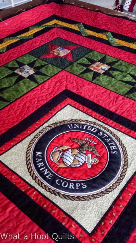 Military Quilts, Red Brolly, Native American Quilt, Marine Mom, Tshirt Quilt, Wedding Quilt, Patriotic Quilts, Quilt Of Valor, Semper Fi