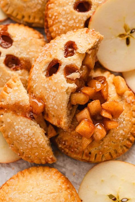 Hand Pie Crust Recipe, Desserts For Fall, Pies Easy, Low Calorie Ice Cream, Beyond Frosting, Fried Apple Pies, Fried Apple, Apple Pie Recipe Easy, Pie Recipe Easy