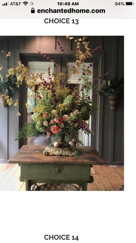 Fall Container Gardens, Garden Centerpiece, Fall Containers, Fall Love, Cosy House, Fall Flower Arrangements, Fall Floral Arrangements, The Enchanted Home, Country Cottage Decor