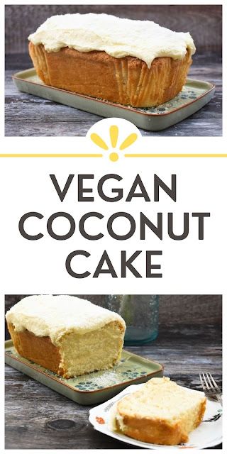 Vegan Lemon Drizzle Cake, Vegan Coconut Cake, Coconut Loaf Cake, Coconut Loaf, Vegan Buttercream Frosting, Lemon And Coconut Cake, Cake Coconut, Vegan Buttercream, Vegan Baking Recipes