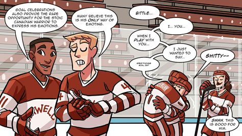 c Jack Zimmermann Check Please, Jack Zimmermann, Goal Celebration, Check Please, The Stoics, Audio Drama, Nerd Stuff, Shirtless Men, Comic Illustration