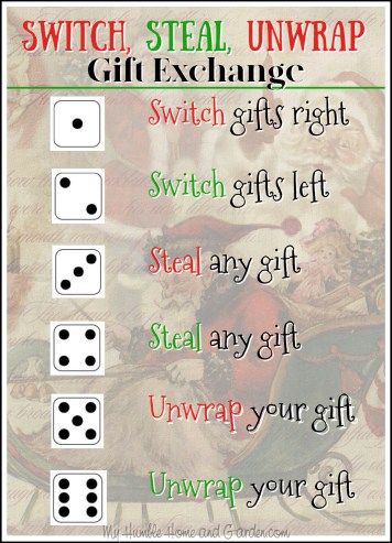 Gift Passing Game, Gift Exchange Dice Game, Gift Exchange Dice, Gift Exchange Game, Virtual Team Building, Christmas Gift Exchange Games, After Christmas Sales, Christmas Gift Games, Gift Card Games