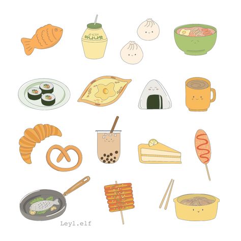 Drawing art digital art doodle Japanese Food Drawing Easy, Korean Food Doodle, Asian Food Drawing, Korean Food Drawing, Food Drawing Easy, Food Doodle, Painting Illustration Art, Costume Design Sketch, Food Doodles