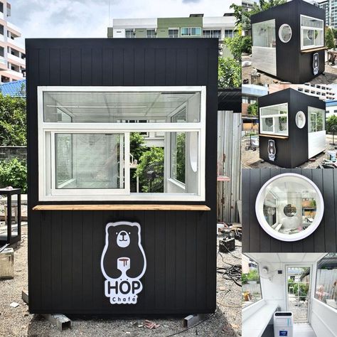 Booth Shop Design, Mini Cafe Ideas, Coffee Kiosk Design, Food Stall Design, Coffee House Design, Mobile Coffee Shop, Mini Cafe, Outdoor Restaurant Design, Small Coffee Shop